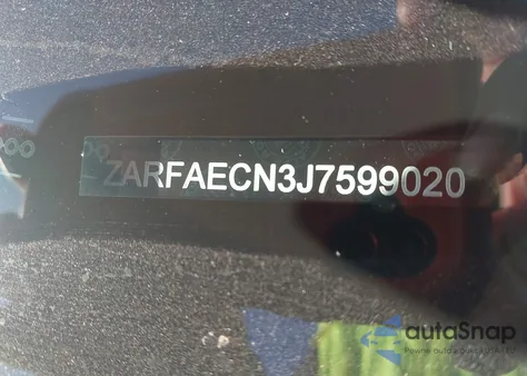 2018 Alfa Romeo Giulia Ti Sport Rwd z USA, uszkodzony, nr VIN ZARFAECN3J7599020